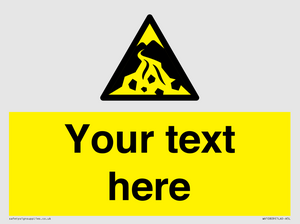 Custom Warning: Debris flow zone